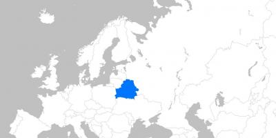 Karta Bjelorusije Europi