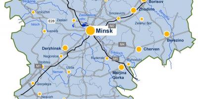 Minsk karta Bjelorusije